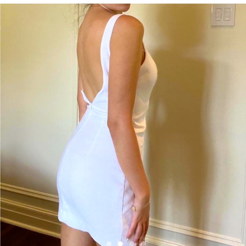 White zara dress, corset feel